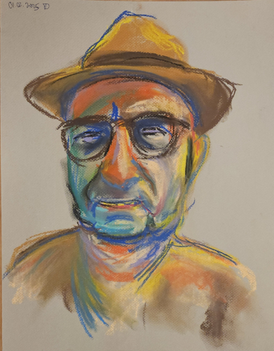 SELF PORTRAIT IN A HAT 2 